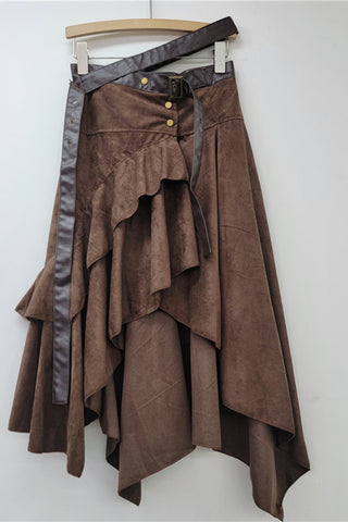 Asymmetrical Ruffle Skirt