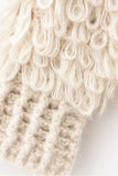 Textured Loop Knit Open Front Cardigan