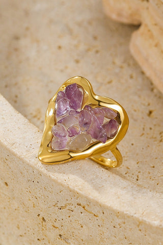 eart Shaped Stone Ring