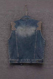 Floral Shoulder Denim Vest