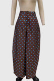 Polka Dot High-Waist Wide Leg Casual Pants