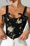 Floral Bow Strap Cami