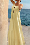 Sleeveless Maxi Dress with Cutout Detail
