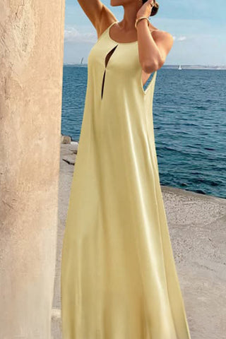 Sleeveless Maxi Dress with Cutout Detail