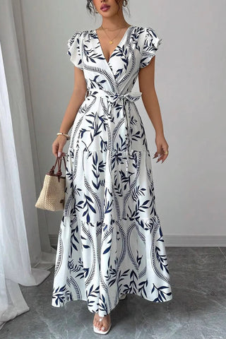 Floral Print Casual Maxi Dress