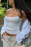 Beaded Strap Tank Top