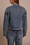 Classic Zip-Front Denim Jacket