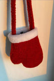 Plush Glove-Shaped Crossbody Bag