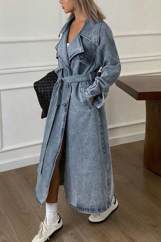 Double-Breasted Denim Jacket