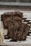 Corset-Style Patterned Tank Top