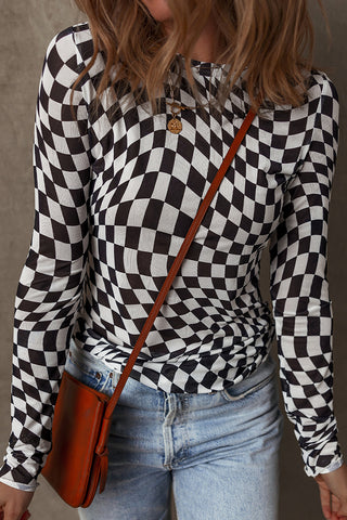 Checkered Long-Sleeve Shirt