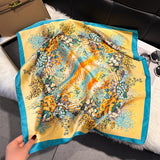 Floral-Print Square Scarf
