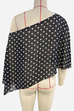 Asymmetrical Polka Dot Cover-Up