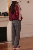 Floral Lace Toggle Front Bomber Jacket