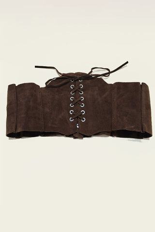 Lace-Up Corset Waist Belt
