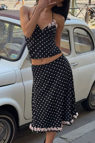 Polka Dot Skirt Set