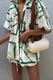 Geometric Print Short Set