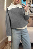 Striped Collared Sweater