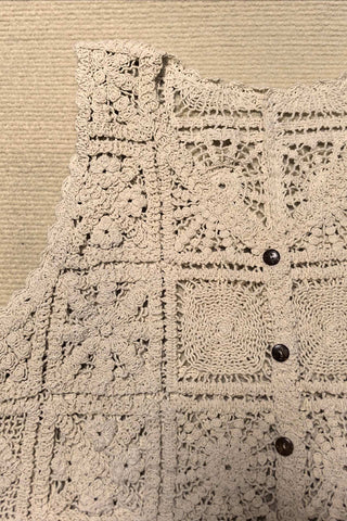 Crochet Buttoned Vest