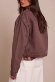 Classic Zip-Front Denim Jacket