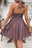 Halter Neck Casual A-Line Dress