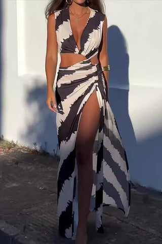 Stylish Cut-Out Maxi Dress