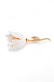 Dragonfly and Floral Lapel Pin