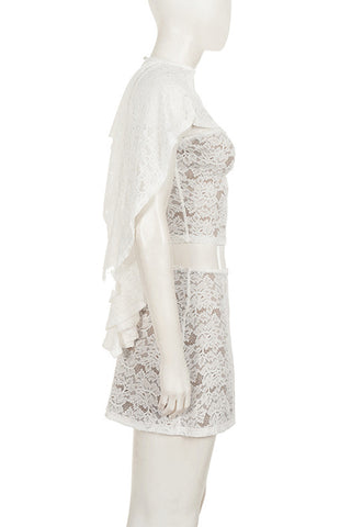 Elegant Lace Skirt Set