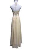 Lace Corset Halter Maxi Casual Dress