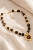 Heart Pendant Beaded Necklace