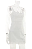 Lace-Trim Cami Mini Dress