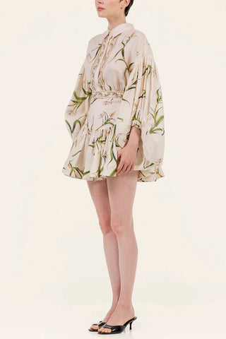 Floral Print Ruffled Skirt Set