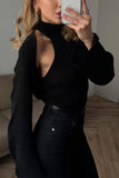 Two Piece Mock Neck Sweater Set