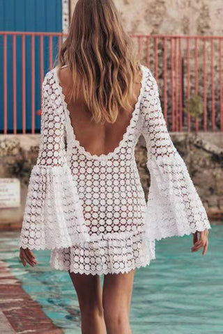 Lace Bell Sleeve Cover-Up