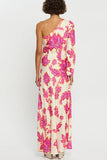 One-Shoulder Floral Maxi Dress