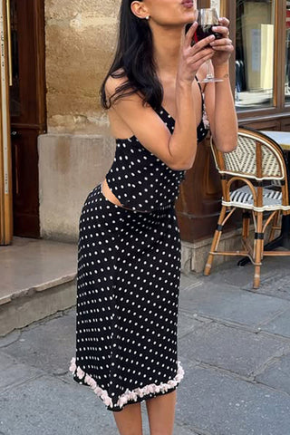 Polka Dot Skirt Set