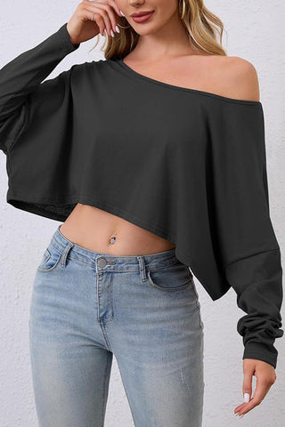 One-Shoulder Asymmetric T-Shirt