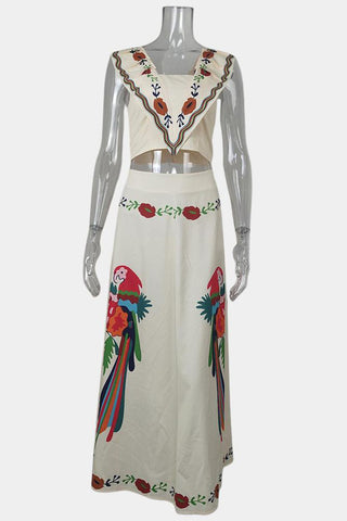 Tropical Skirt Set