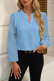 V-Neck Long Sleeve Blouse