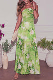 Floral Halter Maxi Dress