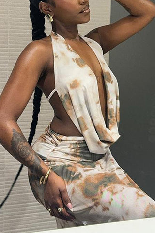 Stylish Printed Skirt Set