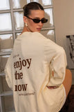 Graphic Print Crew Neck Long Sleeve T-Shirt