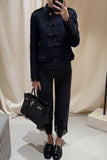 Military-Inspired Trim Jacket