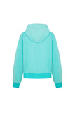 Military Button Hooded Zip-Up Sweatshirt