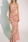 Floral Spaghetti Strap Dress