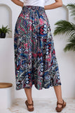 Bohemian Print Flowy Skirt
