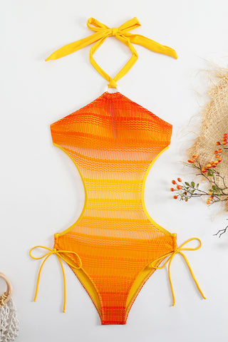 Stylish Cut-Out One-Piece Swimsuit