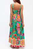 Vibrant Print Maxi Dress