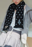 Elegant Patterned Knit Scarf