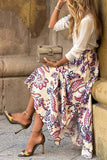 Elegant High-Slit Maxi Skirt